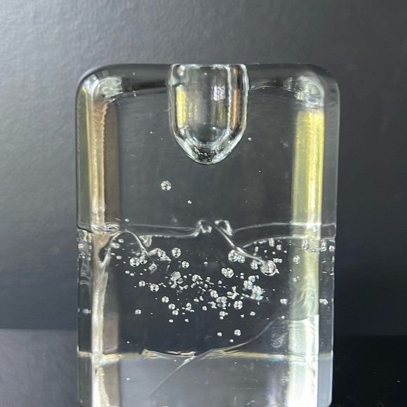 Small Iittala Arkipelago Candle Holder Vintage MCM  Clear Glass Pillar - Picture 3 of 9